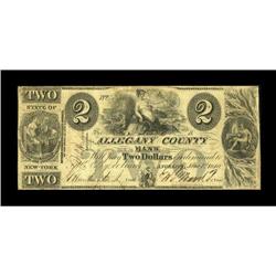 Angelica, NY- Allegany County Bank $2 June 1, 1840 G2bA