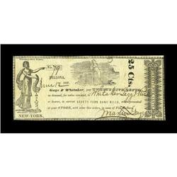 Bellona, NY- Gage & Whitaker 25¢ June 12, 1837 Harris 7