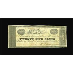 Brooklyn, NY- W. Richmond 25¢ July 1, 1837 Harris 93A v