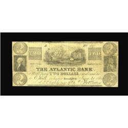 Brooklyn, NY- The Atlantic Bank $2 June 20, 1838 S5A ve 