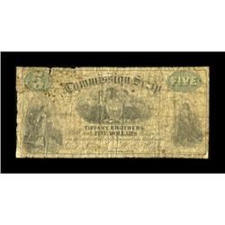 Buffalo, NY-Tiffany Brothers $5 Commission Scrip Undate