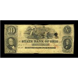 Eaton, OH- State Bank of Ohio $10 G696 Wolka 1066-32A s