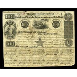 Austin, TX- Republic of Texas Consolidated Fund Certifi