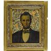Image 1 : A Large Portrait of Lincoln Framed by Currency Collage