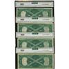 Image 2 : Fr. 36 $1 1917 Legal Tender Cut Sheet of Four Notes CGA