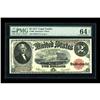Image 1 : Fr. 60 $2 1917 Legal Tender PMG Choice Uncirculated 64