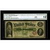 Image 1 : Fr. 61 $5 1862 Legal Tender CGA Fine 12 Restored. From