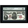 Image 1 : Engraving Error Fr. 91 $5 1907 Legal Tender PMG Choice