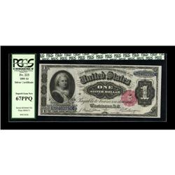 Fr. 223 $1 1891 Silver Certificate PCGS Superb Gem New