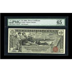 Fr. 224 $1 1896 Silver Certificate PMG Gem 65 EPQ