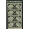 Image 1 : Fr. 226a $1 1899 Silver Certificate Uncut Sheet of Four