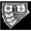 Image 1 : Fr. 238 $1 1923 Silver Certificates Four Consecutive Ex