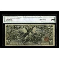 Fr. 268 $5 1896 Silver Certificate CGA Very Fine 20. CG