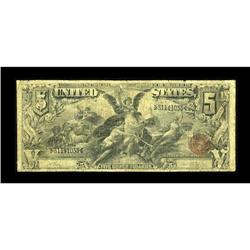 Fr. 270 $5 1896 Silver Certificate Good-Very Good. This
