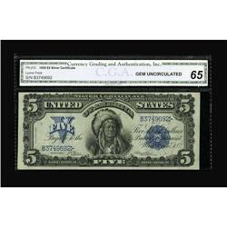 Fr. 272 $5 1899 Silver Certificate CGA Gem Uncirculated
