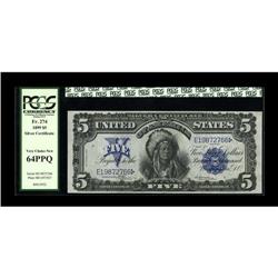 Fr. 274 $5 1899 Silver Certificate PCGS Very Choice New