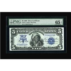 Fr. 275 $5 1899 Silver Certificate PMG Gem 65 EPQ