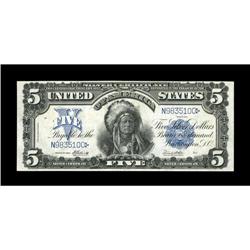 Fr. 280 $5 1899 Mule Silver Certificate Very Fine-Extre