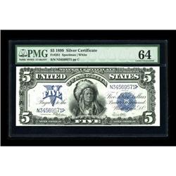 Fr. 281 $5 1899 Silver Certificate PMG Choice Uncircula
