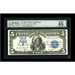 Fr. 281 $5 1899 Silver Certificate PMG Choice Extremely