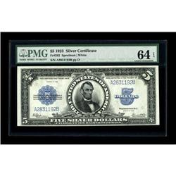 Fr. 282 $5 1923 Silver Certificate PMG Choice Uncircula