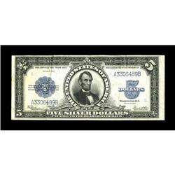 Fr. 282 $5 1923 Silver Certificate Very Fine. This Port