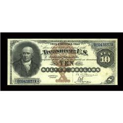 Fr. 289 $10 1880 Silver Certificate Very Choice New. th