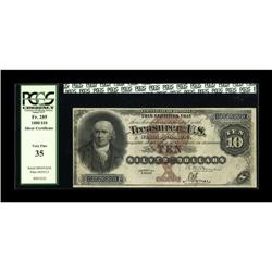 Fr. 289 $10 1880 Silver Certificate PCGS Very Fine 35.