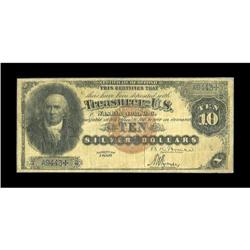 Fr. 290 $10 1880 Silver Certificate Very Fine. When we