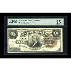 Fr. 295 $10 1886 Silver Certificate PMG Choice Fine 15.