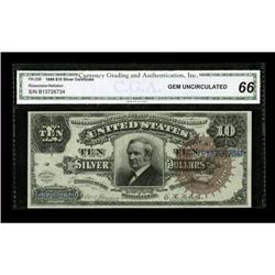 Fr. 296 $10 1886 Silver Certificate CGA Gem Uncirculate