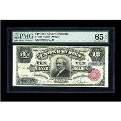 Fr. 299 $10 1891 Silver Certificate PMG Gem Uncirculate