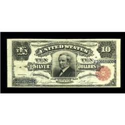 Fr. 299 $10 1891 Silver Certificate Very Fine. A perfec