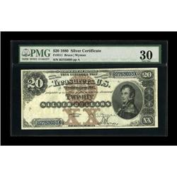Fr. 311 $20 1880 Silver Certificate PMG Very Fine 30. T