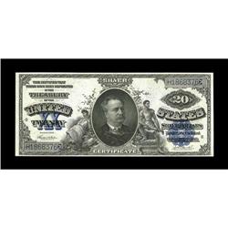 Fr. 322 $20 1891 Silver Certificate Extremely Fine. Thi