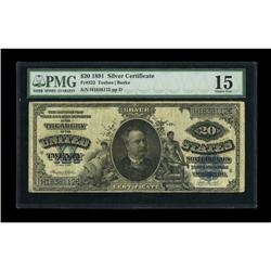 Fr. 322 $20 1891 Silver Certificate Fine-Very Fine. Thi