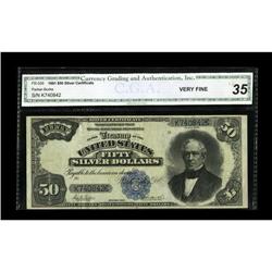 Fr. 335 $50 1891 Silver Certificate CGA Very Fine 35. T