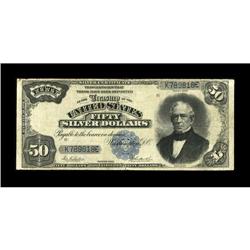 Fr. 335 $50 1891 Silver Certificate Fine. There are a f