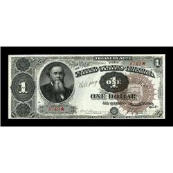 Fr. 347 $1 1890 Treasury Note Very Choice New. Low seri