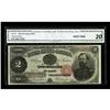 Image 1 : Fr. 357 $2 1891 Treasury Note CGA Very Fine 20. Well ma
