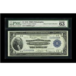 Fr. 714 $1 1918 Federal Reserve Bank Note PMG Choice Un