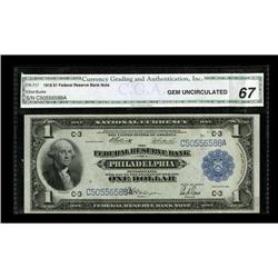Fr. 717 $1 1918 Federal Reserve Bank Note CGA Gem Uncir