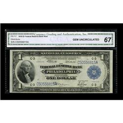 Fr. 717 $1 1918 Federal Reserve Bank Note CGA Gem Uncir