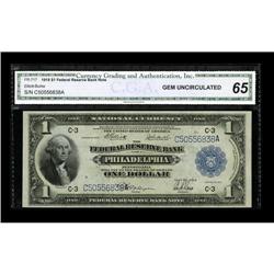 Fr. 717 $1 1918 Federal Reserve Bank Note CGA Gem Uncir