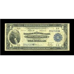 Fr. 717 $1 1918 Federal Reserve Bank Note Fine. The las