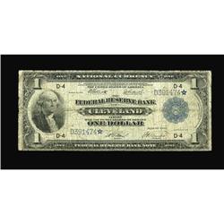 Fr. 720* $1 1918 Federal Reserve Bank Star Note Good-Ve