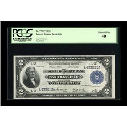 Fr. 778 $2 1918 Federal Reserve Bank Note PCGS Extremel