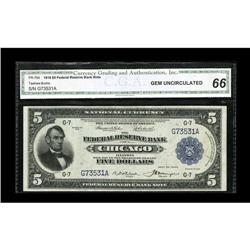 Fr. 794 $5 1918 Federal Reserve Bank Note CGA Gem Uncir