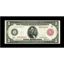 Fr. 832b $5 1914 Red Seal Federal Reserve Note Very Fin