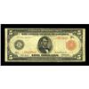 Image 1 : Fr. 843b $5 1914 Red Seal Federal Reserve Note Very Goo